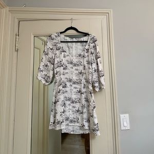 Reformation mini toile dress